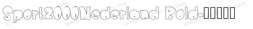 Sport2000Nederland Bold字体转换